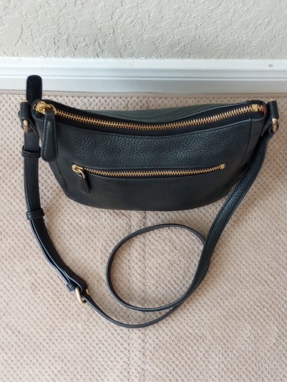 Vera Bradley Pebble Leather Hobo Crossbody Bag - Picture 5 of 11